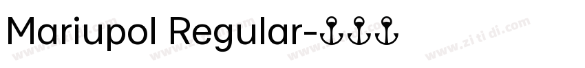 Mariupol Regular字体转换
